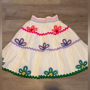 Mini Biden Ric Rac Detail Midi Skirt